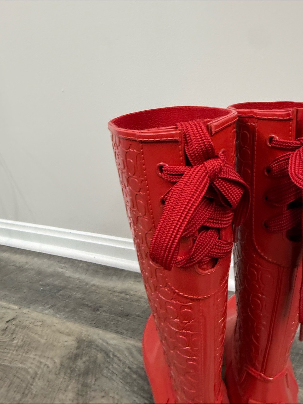 Coach Red Rain Boots - Picture 8 of 15